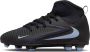 Nike Jr. Phantom 6 High Club voetbalschoenen voor kids (meerdere ondergronden) Zwart - Thumbnail 1