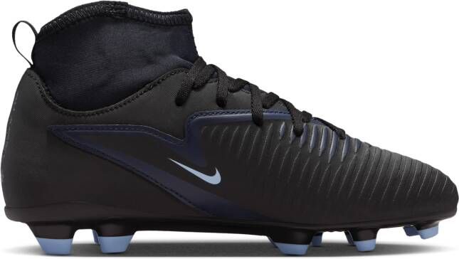 Nike Jr. Phantom 6 High Club voetbalschoenen voor kids (meerdere ondergronden) Zwart