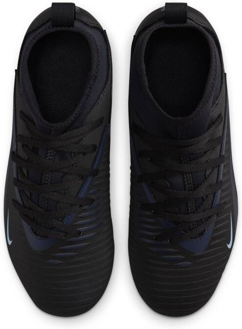 Nike Jr. Phantom 6 High Club voetbalschoenen voor kids (meerdere ondergronden) Zwart