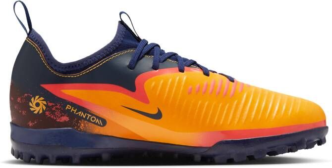 Nike Jr. Phantom 6 Low Academy 'Erling Haaland' voetbalschoenen voor kids (turf) Oranje
