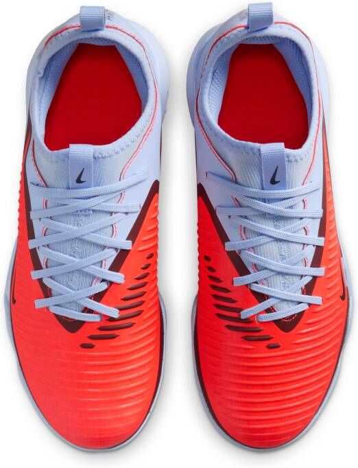Nike Jr. Phantom 6 Low Academy voetbalschoenen voor kids (turf) Blauw