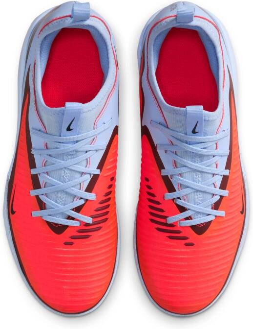 Nike Jr. Phantom 6 Low Academy zaalvoetbalschoenen voor kids Blauw - Foto 4
