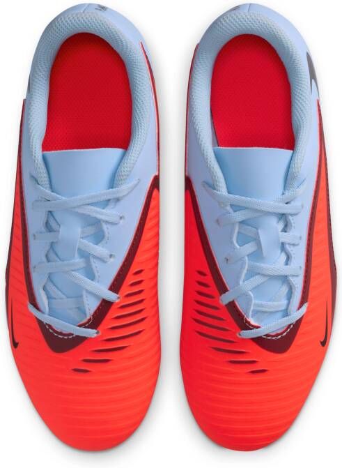 Nike Jr. Phantom 6 Low Club voetbalschoenen voor kids (meerdere ondergronden) Blauw