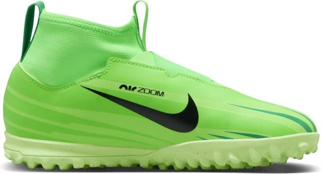 Nike Jr. Superfly 9 Academy Mercurial Dream Speed high-top voetbalschoenen voor kleuters kids (turf) Groen