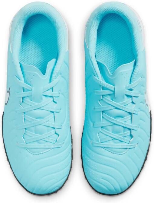 Nike Jr. Tiempo Legend 10 Academy low-top voetbalschoenen voor kleuters kids (turf) Blauw - Foto 4