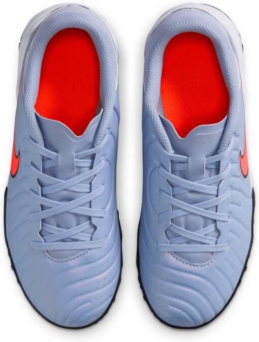 Nike Jr. Tiempo Legend 10 Academy low-top voetbalschoenen voor kleuters kids (turf) Blauw - Foto 4