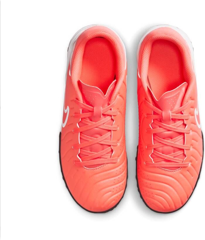 Nike Jr. Tiempo Legend 10 Academy low-top voetbalschoenen voor kleuters kids (turf) Roze