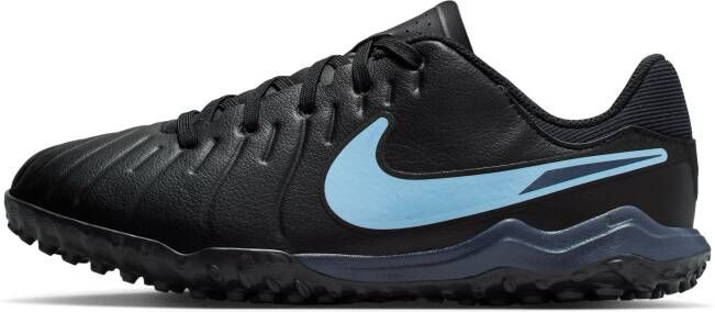 Nike Jr. Tiempo Legend 10 Academy low-top voetbalschoenen voor kleuters kids (turf) Zwart