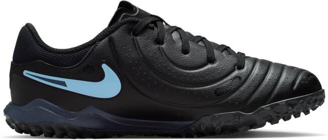 Nike Jr. Tiempo Legend 10 Academy low-top voetbalschoenen voor kleuters kids (turf) Zwart