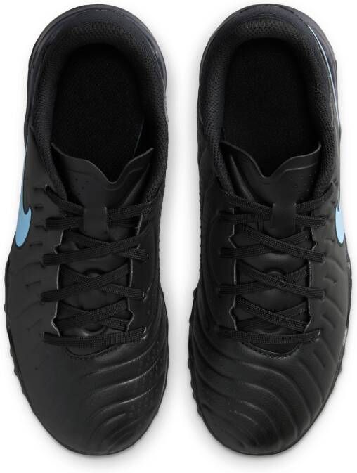 Nike Jr. Tiempo Legend 10 Academy low-top voetbalschoenen voor kleuters kids (turf) Zwart