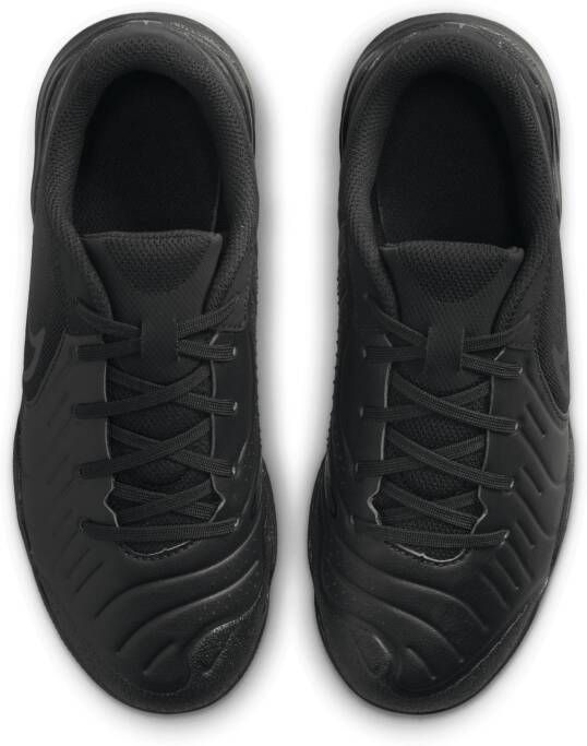 Nike Jr. Tiempo Legend 10 Academy low top zaalvoetbalschoenen voor kleuters kids Zwart - Foto 4