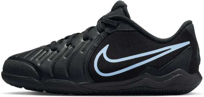 Nike Jr. Tiempo Legend 10 Academy low top zaalvoetbalschoenen voor kleuters kids Zwart