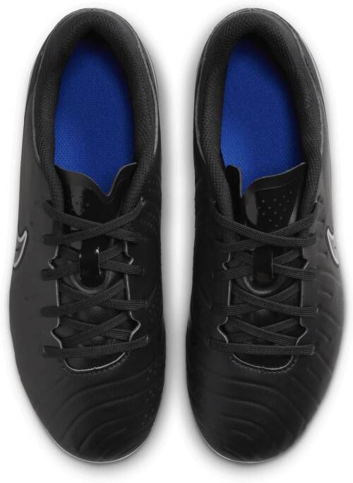 Nike Jr. Tiempo Legend 10 Academy low-top voetbalschoenen voor kleuters kids (meerdere ondergronden) Zwart