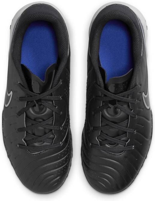 Nike Jr. Tiempo Legend 10 Academy low-top voetbalschoenen voor kleuters kids (turf) Zwart
