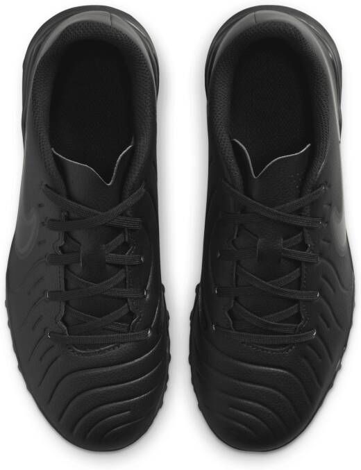 Nike Jr. Tiempo Legend 10 Club low-top voetbalschoen voor kleuters kids (turf) Zwart - Foto 4