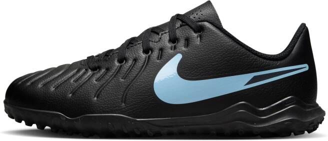Nike Jr. Tiempo Legend 10 Club low-top voetbalschoen voor kleuters kids (turf) Zwart