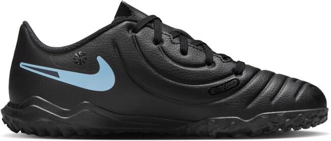 Nike Jr. Tiempo Legend 10 Club low-top voetbalschoen voor kleuters kids (turf) Zwart
