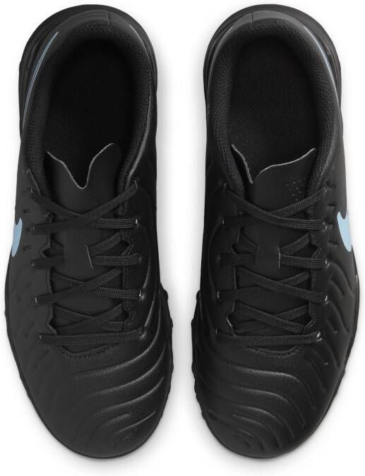 Nike Jr. Tiempo Legend 10 Club low-top voetbalschoen voor kleuters kids (turf) Zwart