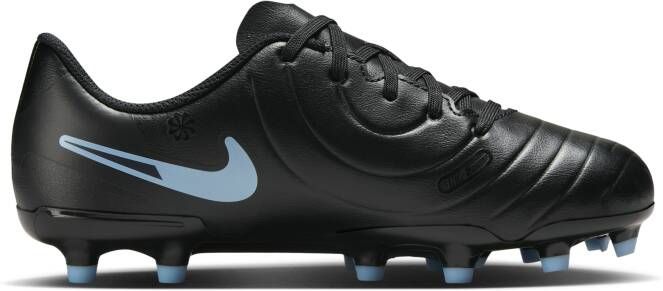 Nike Jr. Tiempo Legend 10 Club low top voetbalschoenen voor kleuters kids (meerdere ondergronden) Zwart