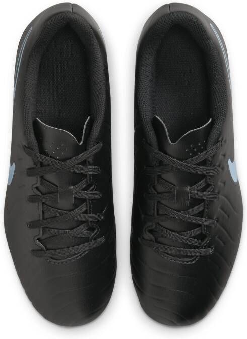 Nike Jr. Tiempo Legend 10 Club low top voetbalschoenen voor kleuters kids (meerdere ondergronden) Zwart