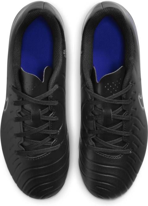 Nike Jr. Tiempo Legend 10 Club low top voetbalschoenen voor kleuters kids (meerdere ondergronden) Zwart