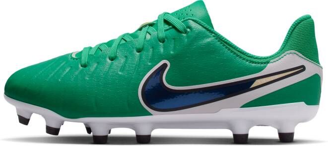 Nike Jr. Tiempo Legend 10 Academy LV8 low-top voetbalschoenen voor kids (meerdere ondergronden) Groen