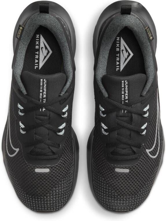 Nike Juniper Trail 2 GORE-TEX waterdichte trailrunningschoenen voor heren Zwart