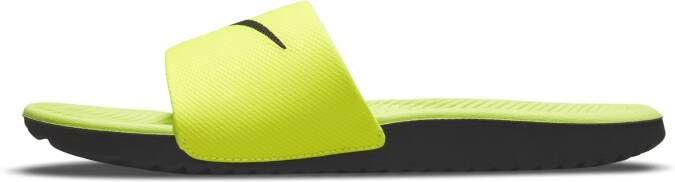 Nike Kawa Slipper kleuters kids Geel