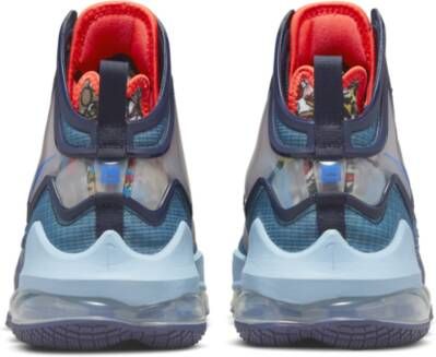 Nike LeBron 19 Basketbalschoenen Blauw
