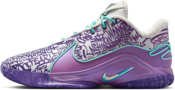 Nike LeBron Heren Schoenen Blauw Maat: 40.5 Mesh Synthetisch Foot Locker