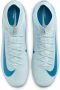 Nike Zoom Mercurial Superfly 10 Academy Gras Kunstgras Voetbalschoenen (MG) Lichtblauw Blauw - Thumbnail 11