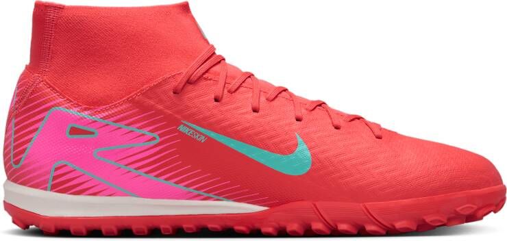Nike Mercurial Superfly 10 Academy high-top voetbalschoenen (turf) Rood - Foto 3