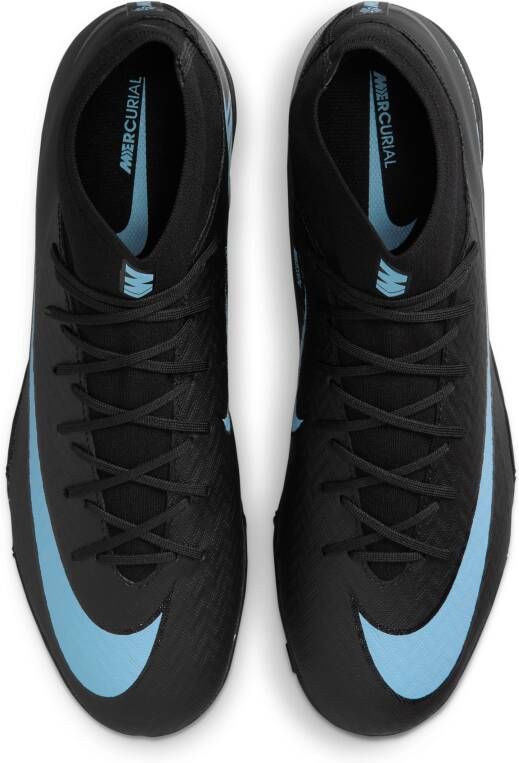 Nike Mercurial Superfly 10 Academy high-top voetbalschoenen (turf) Zwart