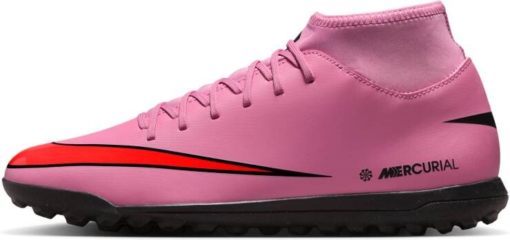 Nike Mercurial Superfly 10 Club high top voetbalschoenen (turf) Roze