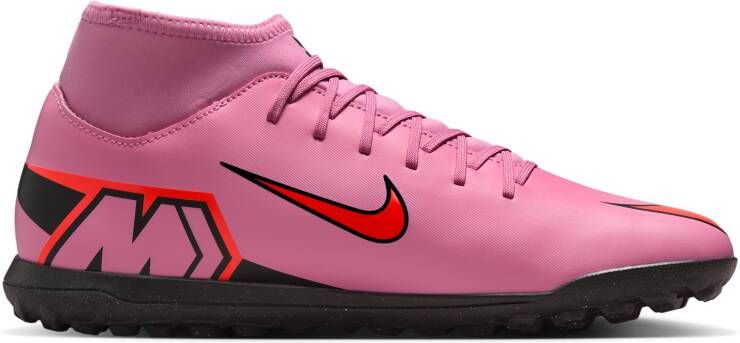 Nike Mercurial Superfly 10 Club high top voetbalschoenen (turf) Roze