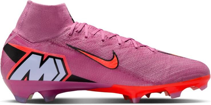 Nike Mercurial Superfly 10 Elite high top voetbalschoenen (stevige ondergrond) Roze