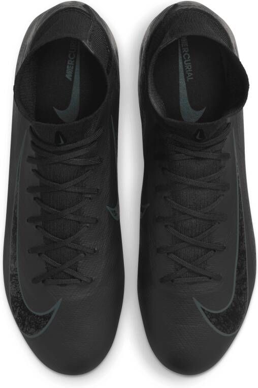Nike Mercurial Superfly 10 Pro high-top voetbalschoenen (stevige ondergrond) Zwart - Foto 4