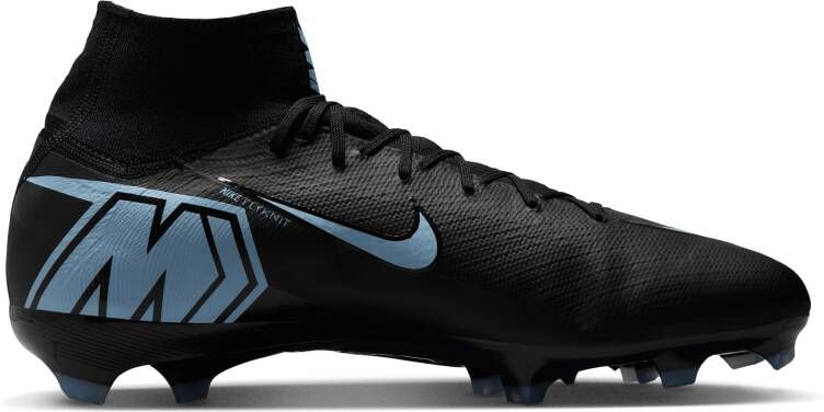 Nike Mercurial Superfly 10 Pro high-top voetbalschoenen (stevige ondergrond) Zwart