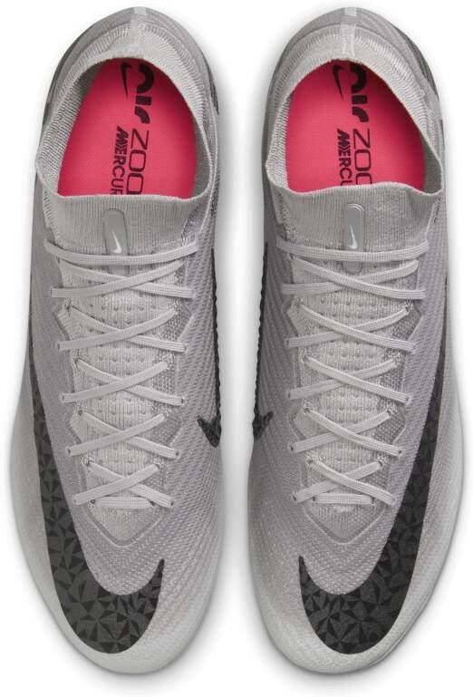 Nike Mercurial Superfly 9 Elite high-top voetbalschoenen (stevige ondergrond) Grijs