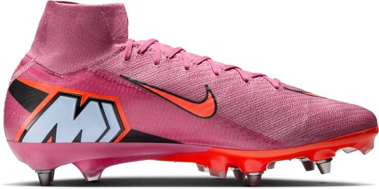 Nike Mercurial Superfly 10 Elite SG-Pro high-top voetbalschoenen Roze