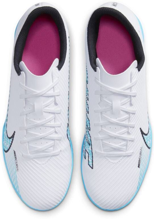 Nike Mercurial Vapor 15 Club low -top zaalvoetbalschoenen Wit