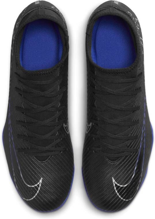 Nike Mercurial Vapor 15 Club low top voetbalschoenen (turf) Zwart