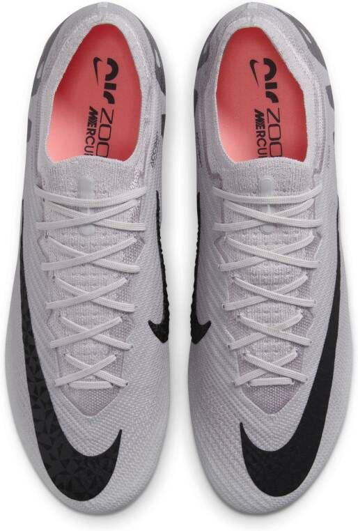 Nike Mercurial Vapor 15 Elite low-top voetbalschoenen (stevige ondergronden) Grijs