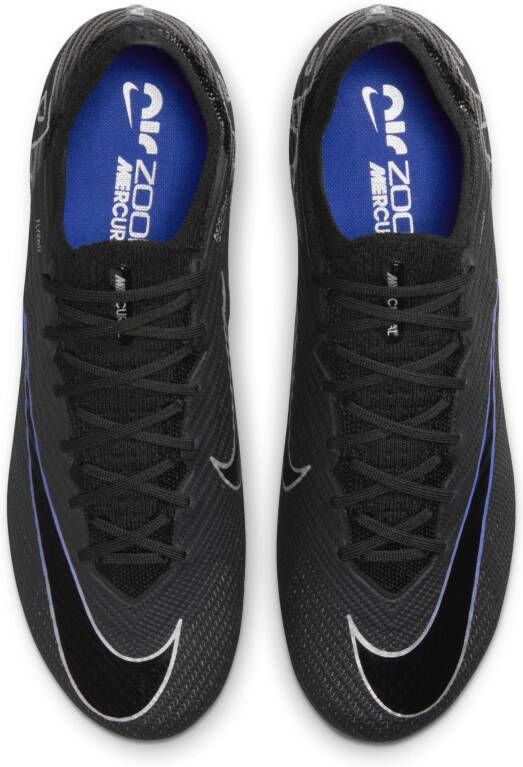 Nike Mercurial Vapor 15 Elite low-top voetbalschoen (kunstgras) Zwart