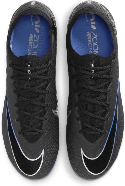 Nike Mercurial Vapor 15 Elite low top voetbalschoenen (zachte ondergrond) Zwart