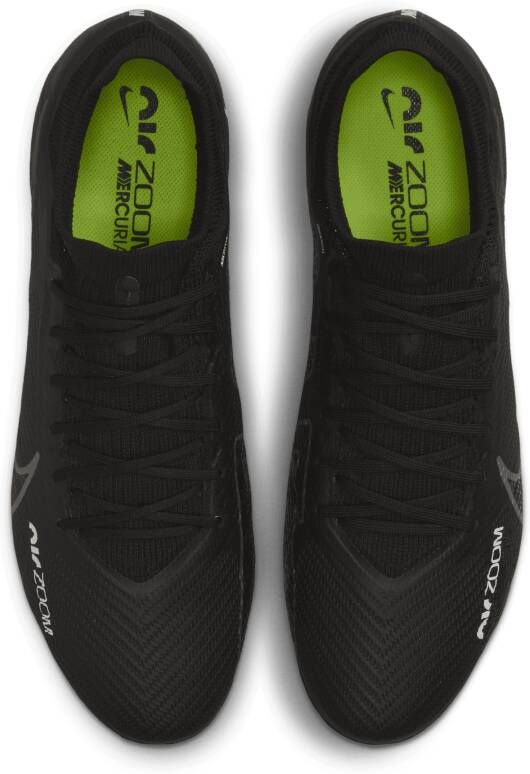 Nike Mercurial Vapor 15 Pro voetbalschoenen (stevige ondergrond) Zwart