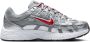 Nike P-6000 Unisex Schoenen Zilver Maat: 35.5 Mesh Synthetisch Foot Locker - Thumbnail 5