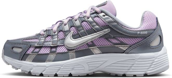 Nike P-6000 Unisex Schoenen Paars Maat: 38.5 Mesh Synthetisch Foot Locker