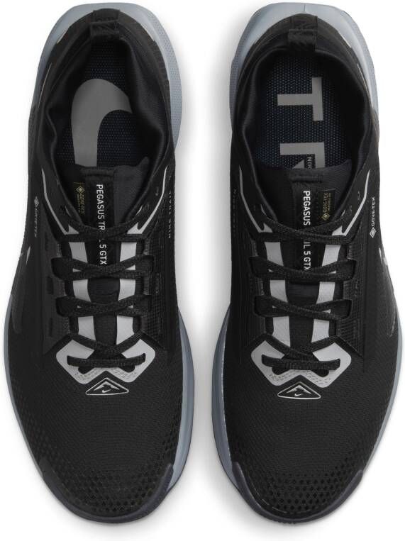 Nike Pegasus Trail 5 GORE-TEX waterdichte trailrunningschoenen voor heren Zwart