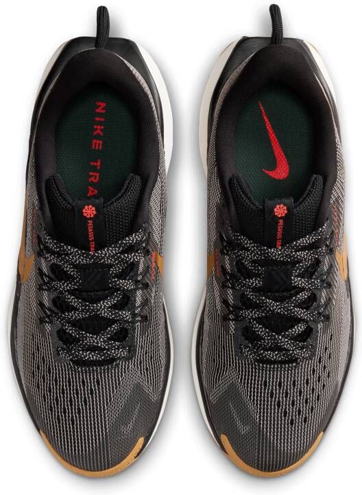 Nike Pegasus Trail 5 trailrunningschoenen voor kids Zwart